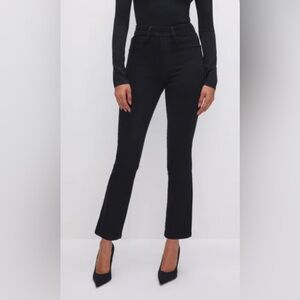 Good American power stretch pull on straight jeans